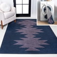 thumbnail image 1 of JONATHAN Y WASHABLE 5 x 8 Area Rug, Chayton Minimalist Geometric - Navy/Purple, WSH110F-5, 1 of 7
