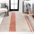 thumbnail image 1 of JONATHAN Y WASHABLE 5 x 8 Area Rug, Raita Distressed Stripe - Ivory/Peach, WSH116A-5, 1 of 9