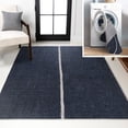 thumbnail image 1 of JONATHAN Y WASHABLE 3 x 5 Area Rug, Linja Centre Stripe - Navy/Gray, WSH117A-3, 1 of 9