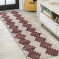 thumbnail image 1 of JONATHAN Y WASHABLE 2 x 8 Runner Rug, Timantii Trellis Kilim - Red/Ivory, WSH123A-28, 1 of 9