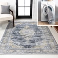 thumbnail image 1 of JONATHAN Y WASHABLE 8 x 10 Area Rug, Bausch Bohemian Distressed Chenille - Dark Gray/Yellow, WSH201C-8, 1 of 9