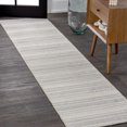thumbnail image 1 of JONATHAN Y WASHABLE 2 x 8 Runner Rug, Fawning Two-Tone Striped - Cream/Light Gray, WSH304B-28, 1 of 9