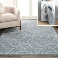 thumbnail image 1 of JONATHAN Y WASHABLE 5 x 8 Area Rug, Vector Coastal Geometric - Blue/Cream, WSH313A-5, 1 of 9