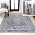 thumbnail image 1 of JONATHAN Y WASHABLE 3 x 5 Area Rug, Shaii Global Medallion - Blue/Light Gray, WSH319A-3, 1 of 9