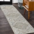 thumbnail image 1 of JONATHAN Y WASHABLE 2 x 8 Runner Rug, Shaemus Bohemian Medallion - Cream/Brown/Green, WSH320A-28, 1 of 9