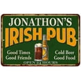 thumbnail image 1 of JONATHON'S Irish Pub Beer Metal Sign Bar Decor 8x12 208120013372, 1 of 1