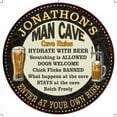 thumbnail image 1 of JONATHON'S Man Cave Rules 12" Round Metal Sign Garage Wall Decor 200120010472, 1 of 1