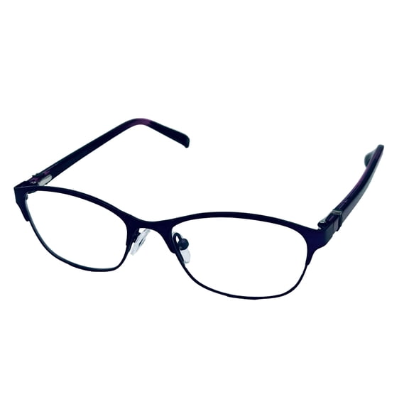Jones New York Womens Metal Rectangle Eyewear Frame, J138 Purple 48mm