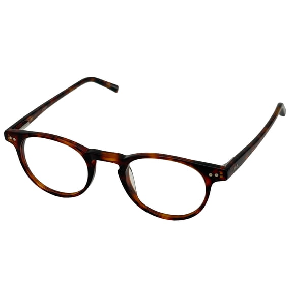 Jones New York Mens Tortoise Round Plastic Eyewear Frame, J516 45mm