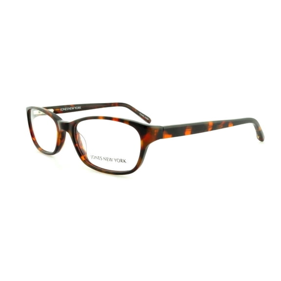 Jones New York Women's Plastic Classic Eyeglass Frames, Clear Tint, Model J730, Tortoise, 53MM, 1 Pair