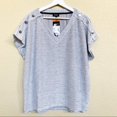 thumbnail image 1 of JONES NEW YORK Textured  Top With Button Detail Top- Ivory/Navy XXL, 1 of 4