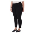 thumbnail image 1 of JONES NEW YORK Womens Black Zippered Pocketed Skinny Ankle Slimming Panel High Waist Jeans Plus 18W, 1 of 2