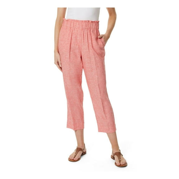JONES NEW YORK Womens Red Heather Cropped Pants XL