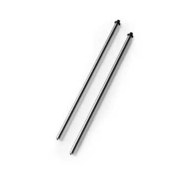 JONES STEPHENS 31-3/4 in. Adjustable Round Contemporary Lavatory Legs for Wall Mounted Sinks in Chrome (2-Pack)