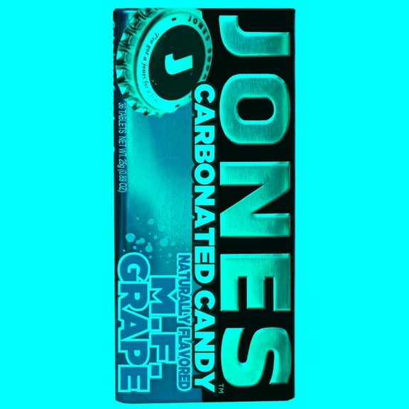 JONES Soda Carbonated Candy, Grape, Pack of 8