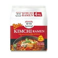 thumbnail image 1 of JONGGA Kimchi Ramen with Real Kimchi, Korean Instant Spicy Noodle Soup, Best Tasting Noodle Soup, Hot and Savory with Authentic Kimchi, Ready to Eat (Pack of 4), 1 of 3