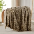 thumbnail image 1 of JONIYEAR Decorative Brown Leopard Print Faux Rabbit Fur Blanket Throw Size 50" x 60",Double Sided Soft Thick Warm Cheetah Blanket for Winter, Cute Accent Cozy Plush Animal Blanket for Women Kid, Tan, 1 of 1