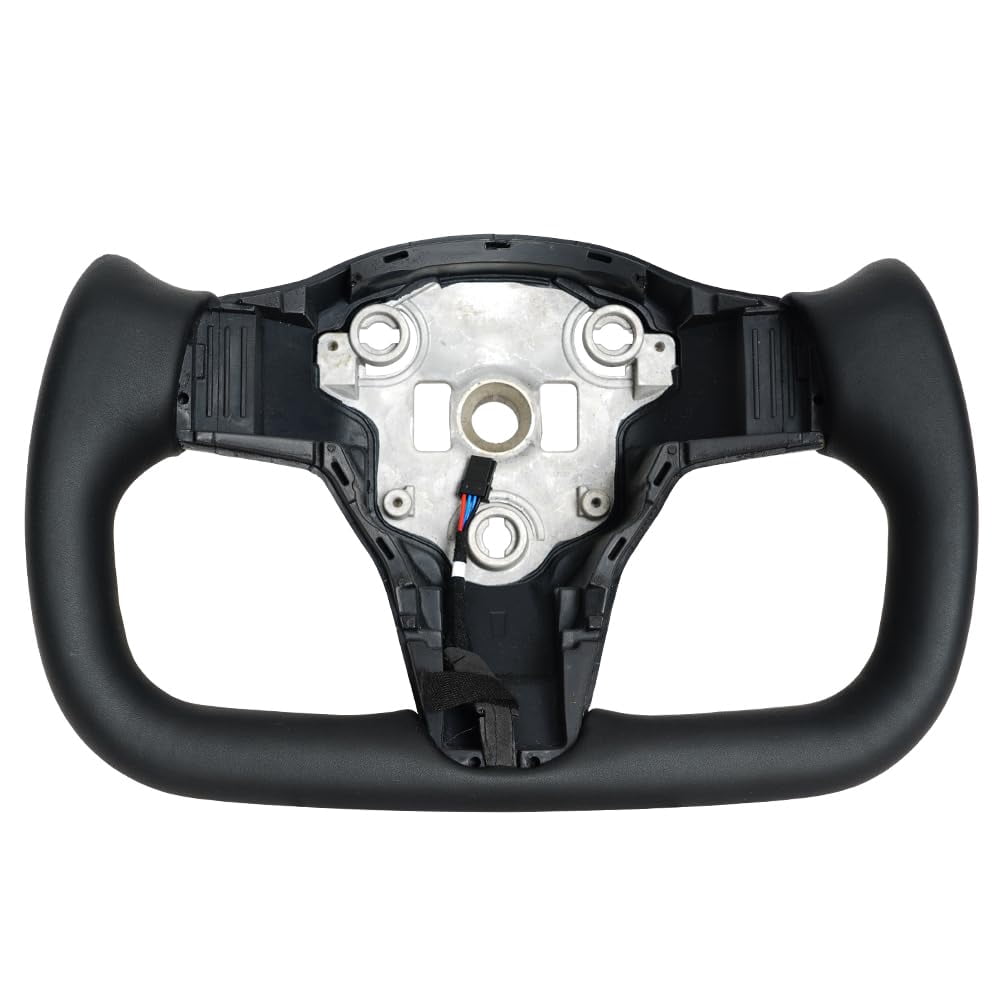 JIANGGAI Piano Black Perforated Leather Steering Wheel - For Toyota Prado, Tundra, Tacoma, 4Runner