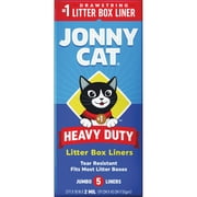 Jonny Cat Cat Litter Box Liners Heavy Duty - Drawstring, Unscented - 10 Count 2 Pack