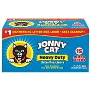 JONNY CAT Heavy Duty Litter Box Liners, Jumbo 15 Count (C00150)