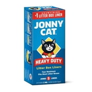 JONNY CAT Heavy Duty Litter Box Liners, Jumbo, 5 Liners-Box