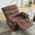 thumbnail image 1 of JONPONY Swivel Rocker Recliner Chair, Ergonomic Lounge Chair for Living Room,Small Spaces with Rocking Function,360° Swivel,Side Pocket,Black, 1 of 5
