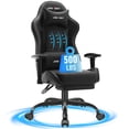 thumbnail image 1 of JONPONY Big and Tall 500LBS Gaming Chair with Footrest and Lumbar Support, High Back Ergonomic Recliner,Height Adjustable Leather Computer Desk Chair for Home Office, Black, 1 of 8