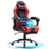 JONPONY Big and Tall 500LBS Gaming Chair, Ergonomic Design, Gamer Chair PU Leather with Footrest and Lumbar Support, High Back Office Chair Support, Long Sitting Computer Chair, Red