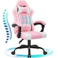 thumbnail image 1 of JONPONY Ergonomic Gaming Chairs,Office Chair,High Back Computer Chair,Adjustable 360° Swivel Chair with Headrest and Lumbar Support ,PINK WHITE, 1 of 10