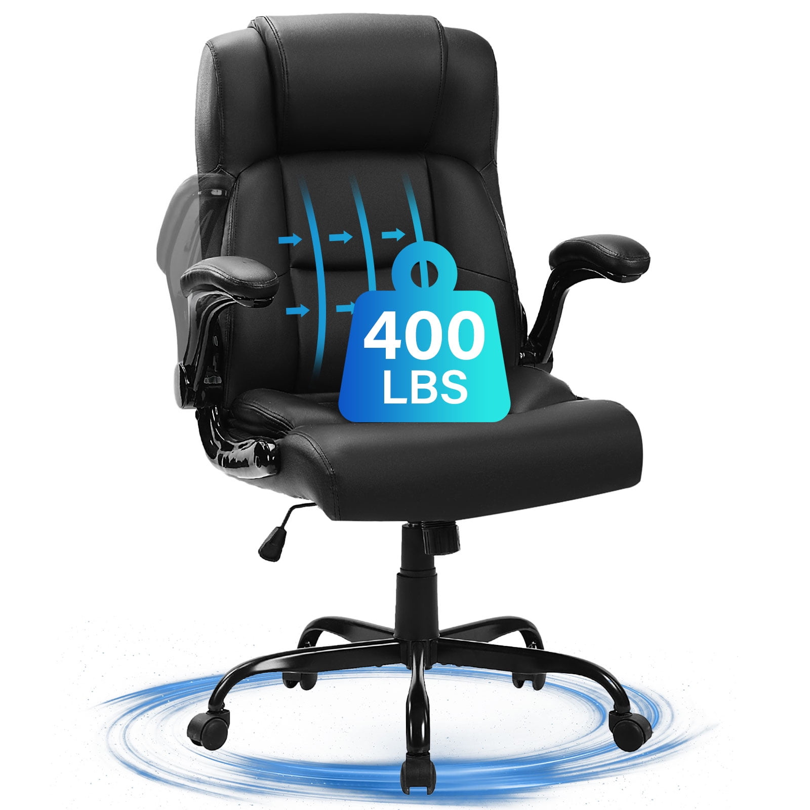 JONPONY Big and Tall Office Chair 400LBS Wide Seat Ergonomic JONPONY Big and Tall Office Chair 400LBS Wide Seat Ergonomic