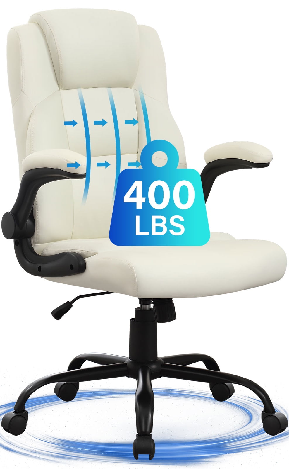 JONPONY Big and Tall Office Chair 400LBS Wide Seat Ergonomic Computer Desk Chair High Back Executive(图1) JONPONY Big and Tall Office Chair 400LBS Wide Seat Ergonomic Computer Desk Chair High Back Executive(图1)