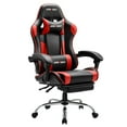 thumbnail image 1 of JONPONY Big and Tall Gaming Chair, Ergonomic Design, Gamer Chair PU Leather with Footrest and Lumbar Support, High Back Office Chair Support 8 Hours Long Sitting, Computer Chair,Black Red, 1 of 9