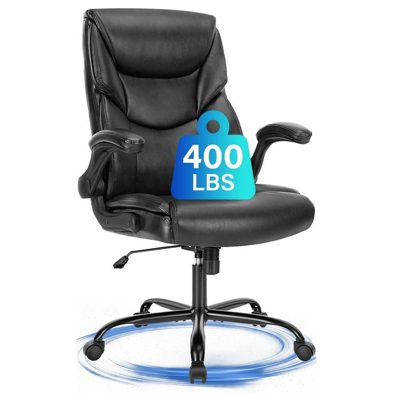 JONPONY Big and Tall Office Chair 400LBS Wide Seat Ergonomic Computer Desk Chair High Back Executive Leather Chair Adjustable Task Chair Lumbar Back JONPONY Big and Tall Office Chair 400LBS Wide Seat Ergonomic Computer Desk Chair High Back Executive Leather Chair Adjustable Task Chair Lumbar Back