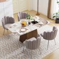thumbnail image 1 of JONPONY Dining Chairs Modern Upholstered Set of 6 Dining Room Chairs for Living Room, Bedroom, Kitchen,Light Gray, 1 of 9
