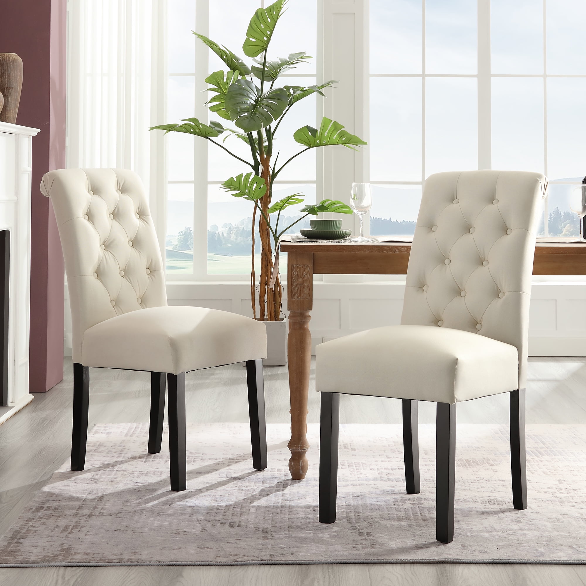 JONPONY Dining Chairs Set of 2 Kitchen Dining Living Room Side Chairs