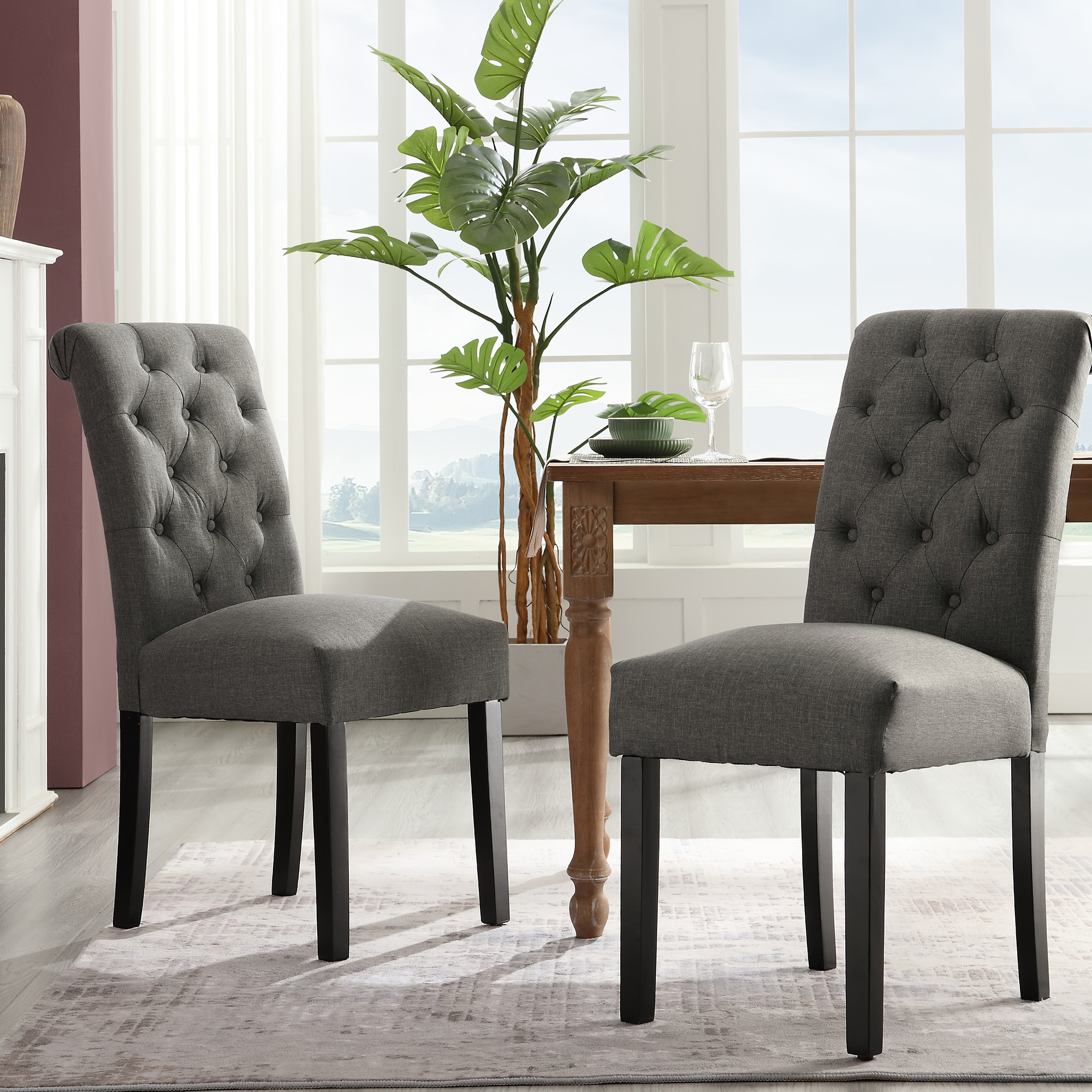 JONPONY Dining Chairs Set of 2 Kitchen Dining Living Room Side Chairs