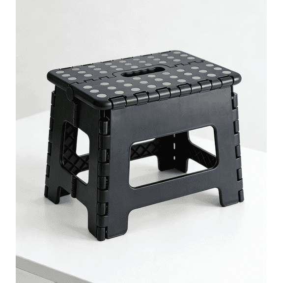 JONPONY Folding Step Stools for Adults, Hold Up to 300 lbs, Portable Foldable Step Stool, Plastic Small Collapsible Stepping Stools with Handle for Kitchen Bathroom