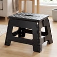 thumbnail image 1 of JONPONY Folding Step Stools for Adults, Hold Up to 300 lbs, Portable Foldable Step Stool, Plastic Small Collapsible Stepping Stools with Handle for Kitchen Bathroom, 1 of 8