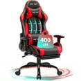 thumbnail image 1 of JONPONY Game Chair,Ergonomically Designed Computer Chair with headrest and 2D Armrests,with Footrest and Lumbar Support,High Back Office Chair Support 8 Hours Long Sitting,Computer Chair,RED, 1 of 9