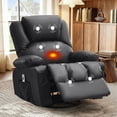 thumbnail image 1 of JONPONY Massage Rocker Recliner Chair with Vibration Massage and Heat Ergonomic Lounge Chair for Living Room with Rocking Function and Side Pocket, 2 Cup Holders, USB Charge Port,Black, 1 of 10
