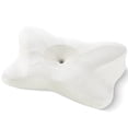 thumbnail image 1 of JONPONY Memory Foam Cervical Neck Pillow, Ergonomic Contour Design for Neck & Shoulder Pain Relief, Breathable, White, 1 Piece, 1 of 10