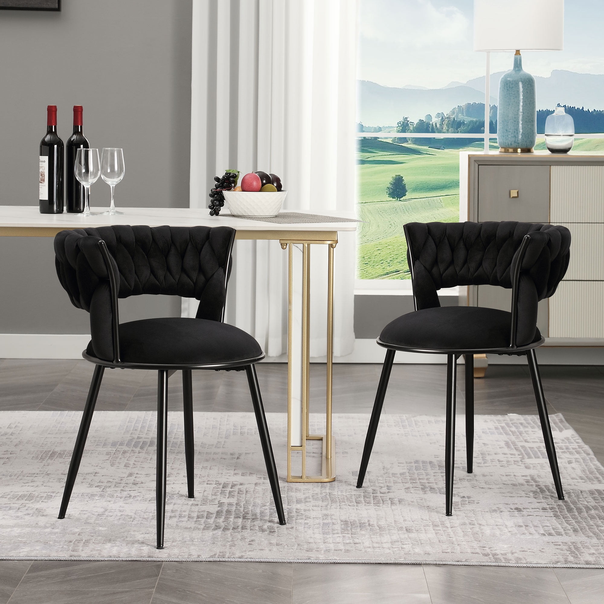 JONPONY Modern Dining Chairs Set of 6, Kitchen Dining Room Chairs