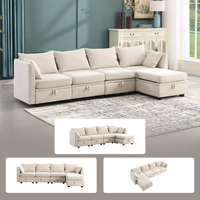 JONPONY 110\ Modular Couches and Sofas Sectional with Storage Sectional
