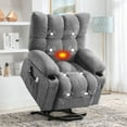 thumbnail image 1 of JONPONY Power Lift Recliner Chair for Elderly with Heat and Vibration Massage Recliner Chair with USB Charge Port for Living Room- Infinite Position, Side Pocket,Grey, 1 of 13