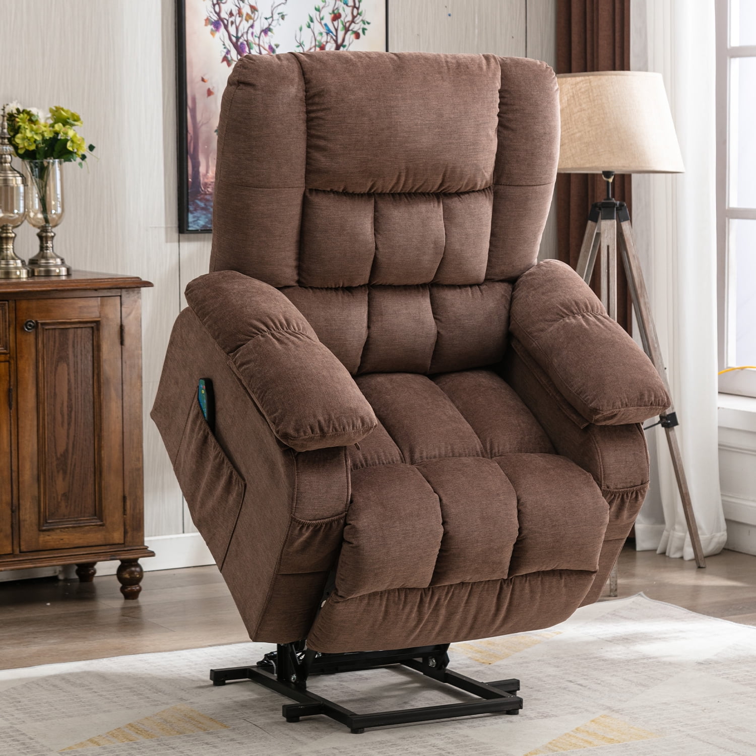 JONPONY Power Lift Recliner Chair Recliners for Elderly with Heat and  Massage Recliner Chair for Living Room with Infinite Position and Side