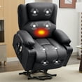 thumbnail image 1 of JONPONY Power Lift Recliner Chair Recliners for Elderly with Heat and Massage Recliner Chair for Living Room with Infinite Position and Side Pocket,USB Charge Port,Black, 1 of 13