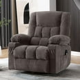 thumbnail image 1 of JONPONY Power Swivel Recliner Chair with Rocking Function for Adults, Oversized Rocker Recliner Single Sofa with Ergonomic, Side Pocket, Two Cup Holders for Living Room,Gray, 1 of 11