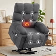 thumbnail image 1 of JONPONY Power Lift Recliner Chair Recliners for Elderly with Heat and Massage Recliner Chair for Living Room with Infinite Position and Side Pocket,USB Charge Port,Gray, 1 of 1