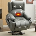 thumbnail image 1 of JONPONY Power Lift Recliner Chair Recliners for Elderly with Heat and Massage Recliner Chair for Living Room with Infinite Position and Side Pocket,USB Charge Port,Grey, 1 of 13