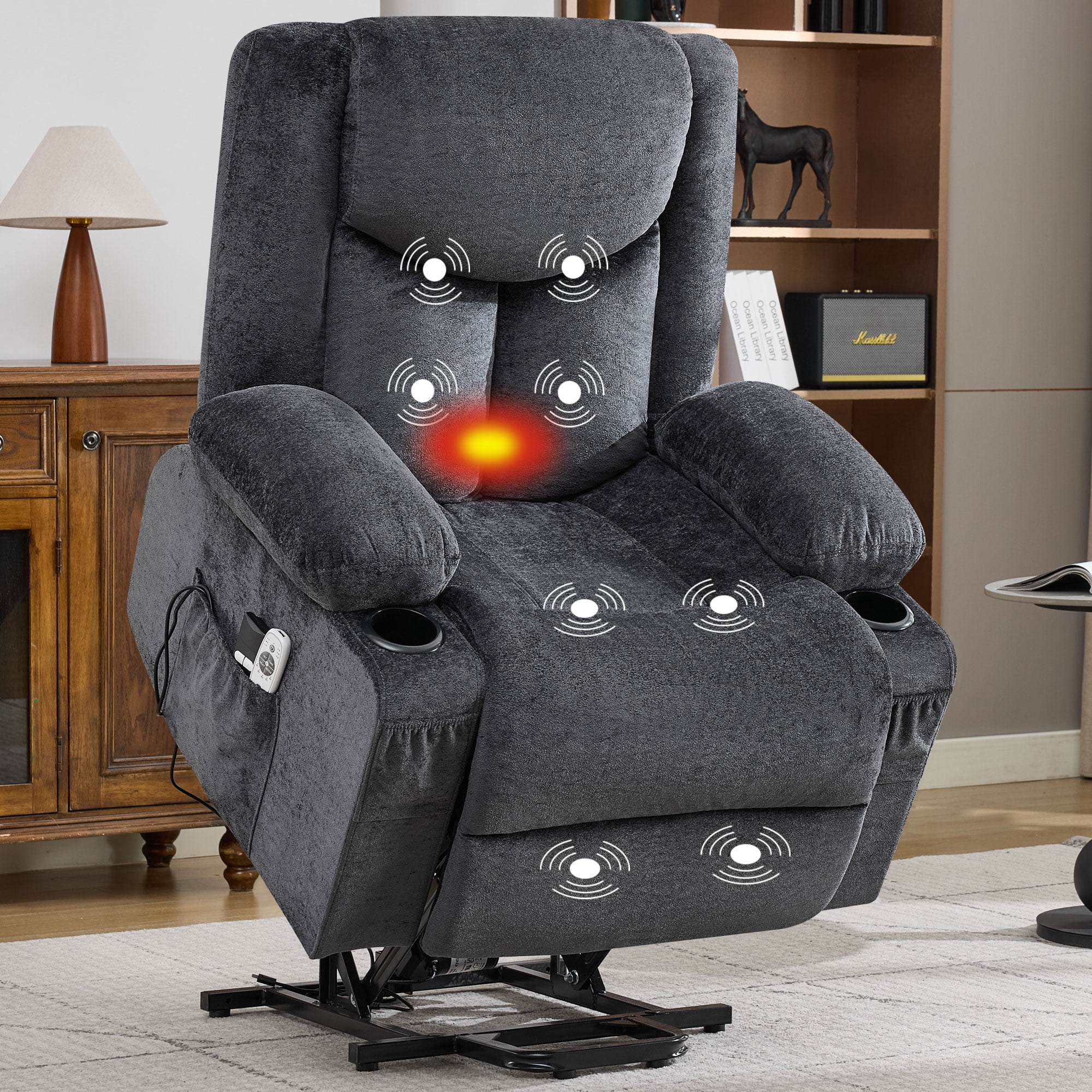 Medlift 5555-STCH Sleeper & Reclining Lift Chair - Stampede